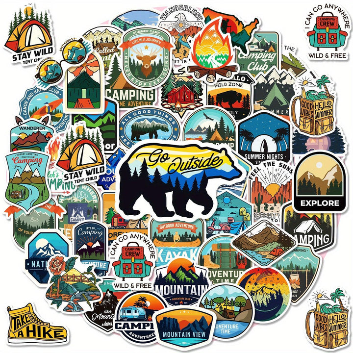 National Parks + Outdoor Adventure - Mystery Sticker Pack - 113 pcs - Slickwraps