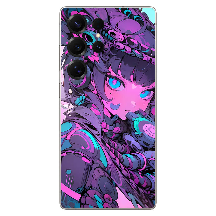 Galaxy S25 Ultra AI Art Series Girl Blue Eyes Skin