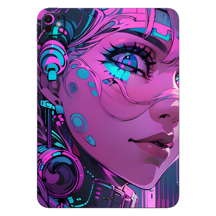 iPad Pro 11" M16 AI Art Series Girl Pink V2 Skin