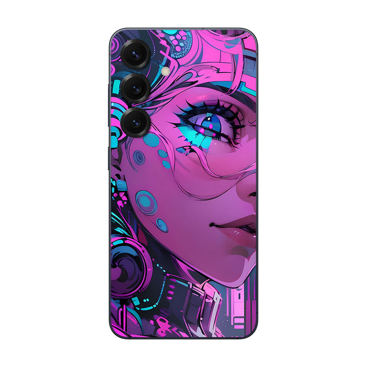 Galaxy S25 AI Art Series Girl Pink V2 Skin