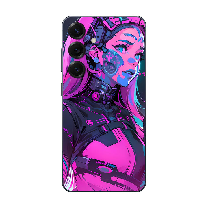 Galaxy S25 AI Art Series Girl Pink Skin