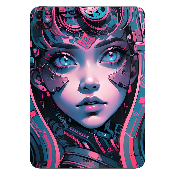 iPad Pro 11" M18 AI Art Series Girl Robotic Skin