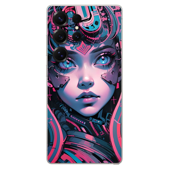 Galaxy S25 Ultra AI Art Series Girl Robotic Skin