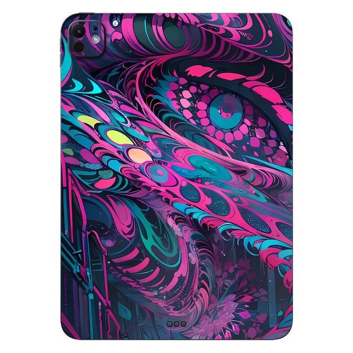 iPad Pro 11" M24 AI Art Series Pink Blue Art Skin