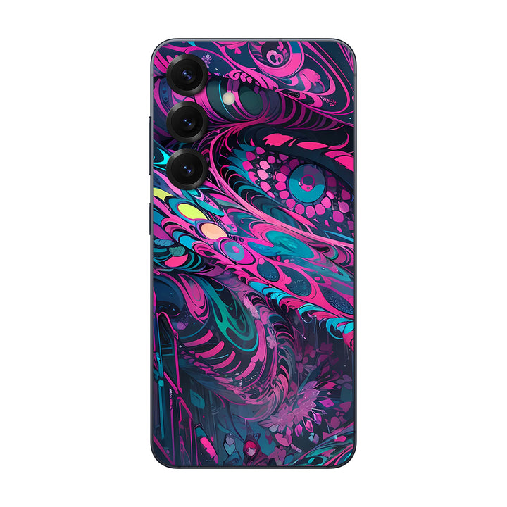 Galaxy S25 AI Art Series Pink Blue Art Skin