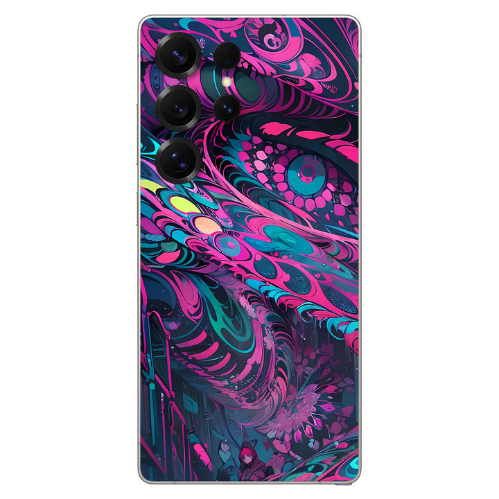 Galaxy S25 Ultra AI Art Series Pink Blue Art Skin