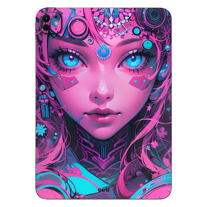 iPad Pro 11" M4 AI Art Series Robo Girl Pink Skin