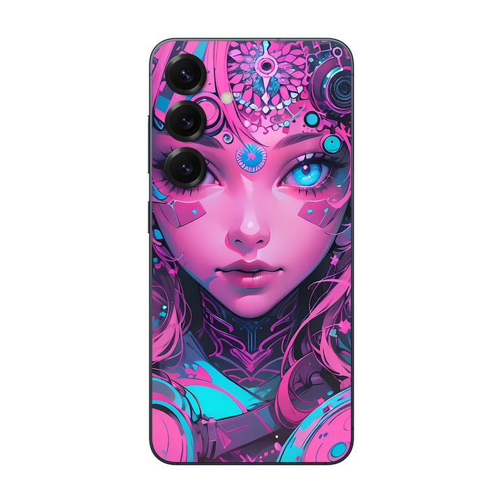 Galaxy S25 AI Art Series Robo Girl Pink Skin