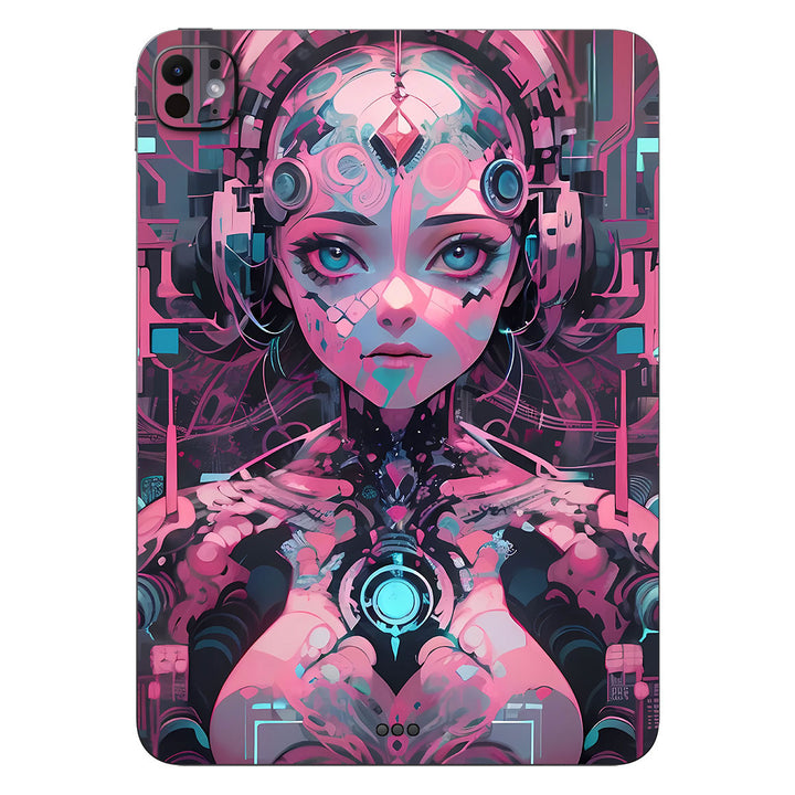 iPad Pro 11" M28 AI Art Series Robotic Girl Pink Skin