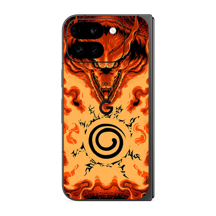 Pixel 9 Pro Fold Artist Series Burning Fox Skin