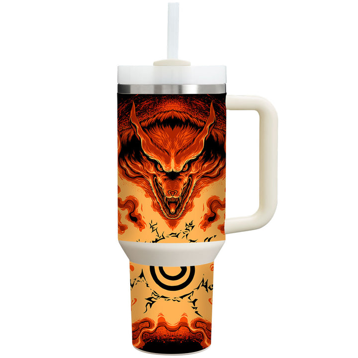 Stanley Personalized Tumbler Artist Series Burning Fox Skin