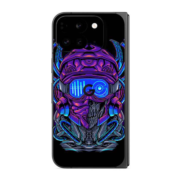 Pixel 9 Pro Fold Artist Series Cyber Skull Skin