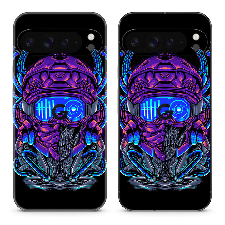 Pixel 9 Pro XL Artist Series Cyber Skull Skin