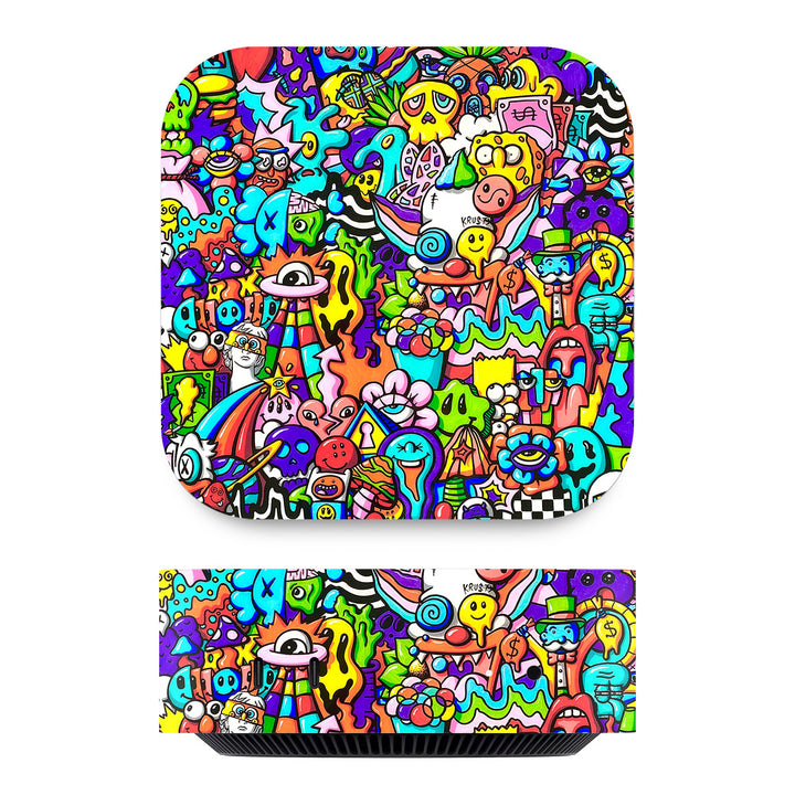 Mac Mini M4 Artist Series Doodle Art Skin