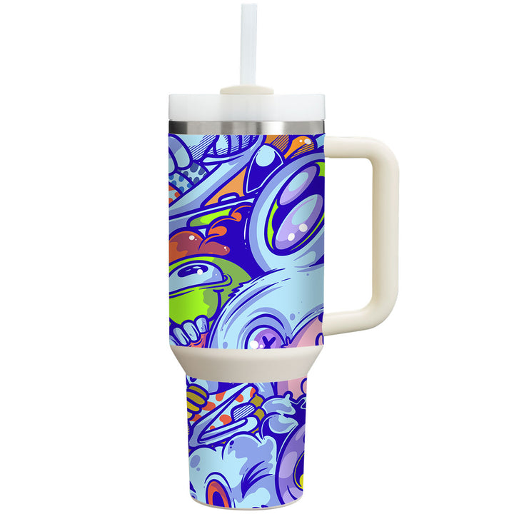 Stanley Personalized Tumbler Artist Series Doodle Skin