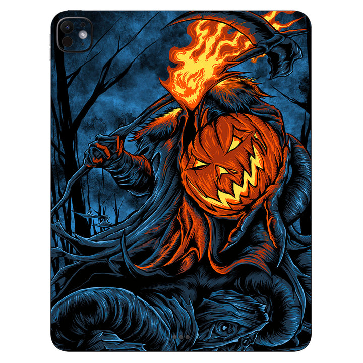 iPad Pro 13" M4 Artist Series Flaming Pumpkin Skin