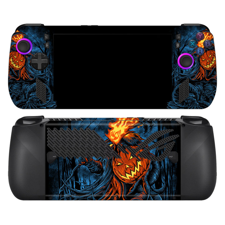 ROG Ally X Artist Series Flaming Pumpkin Skin