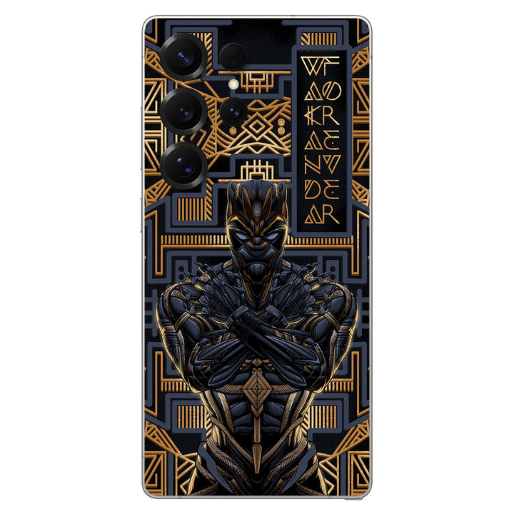 Galaxy S25 Ultra Artist Series Gold Panther Skin