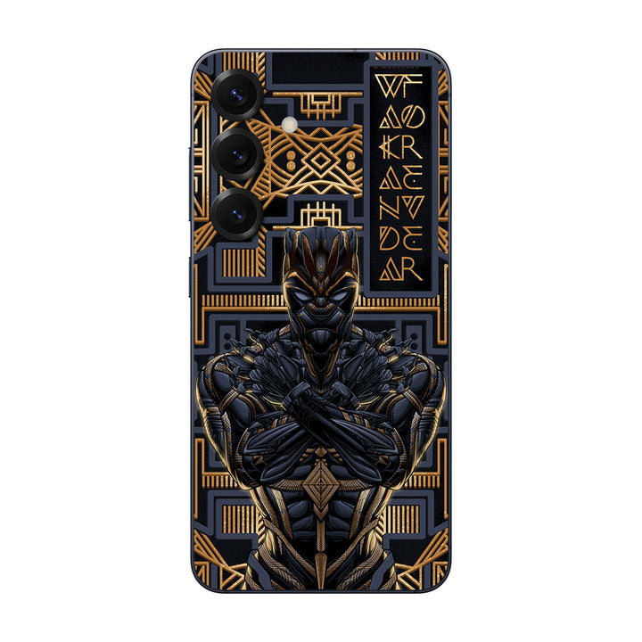 Galaxy S25 Artist Series Gold Panther Skin