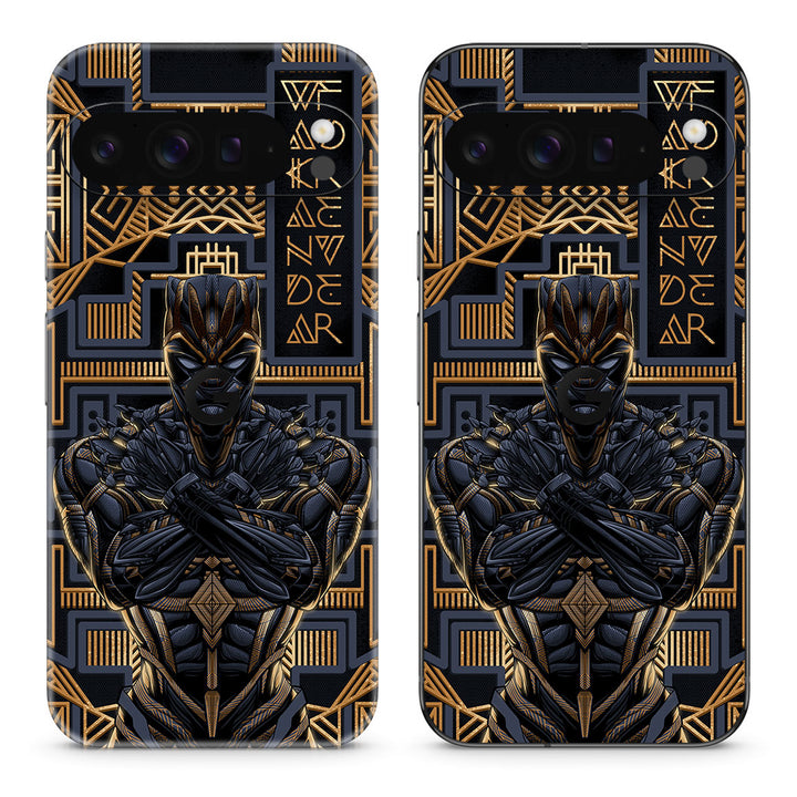 Pixel 9 Pro XL Artist Series Gold Panther Skin