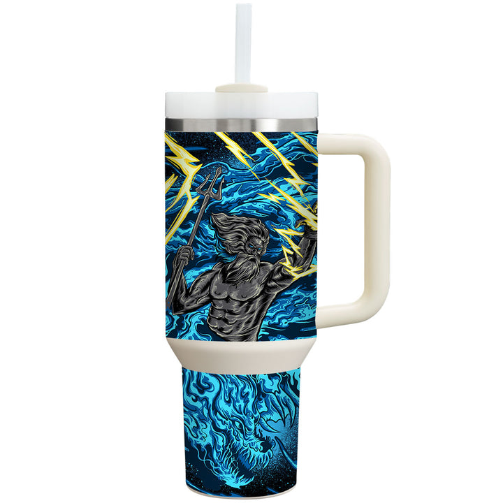 Stanley Personalized Tumbler Artist Series Poseidon Skin