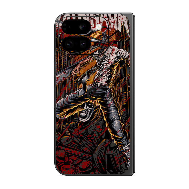 Pixel 9 Pro Fold Artist Series Saw Man Skin