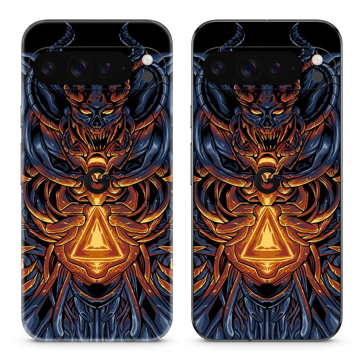 Pixel 9 Pro XL Artist Series Skull Mecha Skin