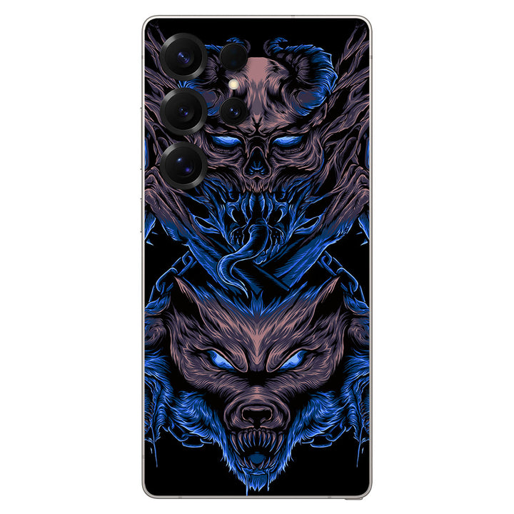 Galaxy S25 Ultra Artist Series Skull Wolf Skin