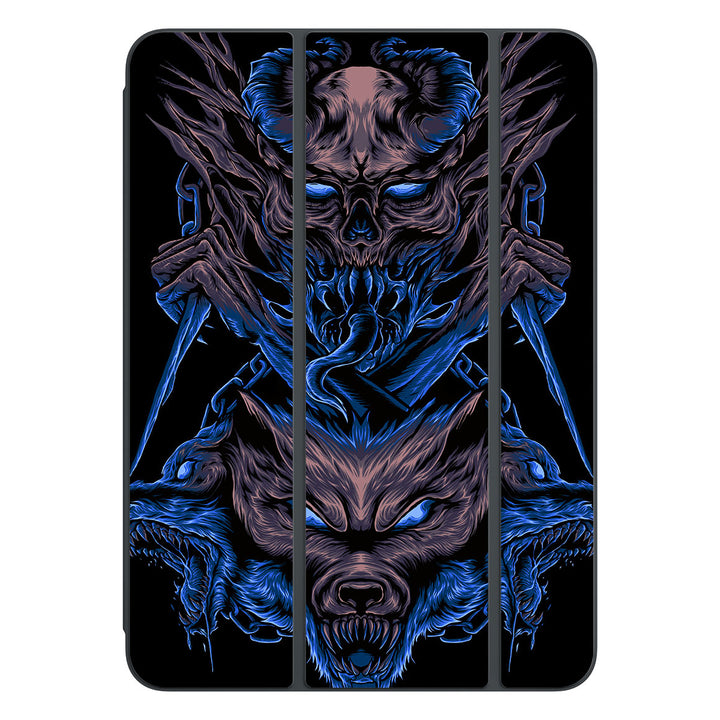 Smart Folio for iPad Pro 11-inch (M4) Artist Series Skull Wolf Skin