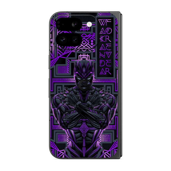 Pixel 9 Pro Fold Artist Series Vibranium Panther Skin