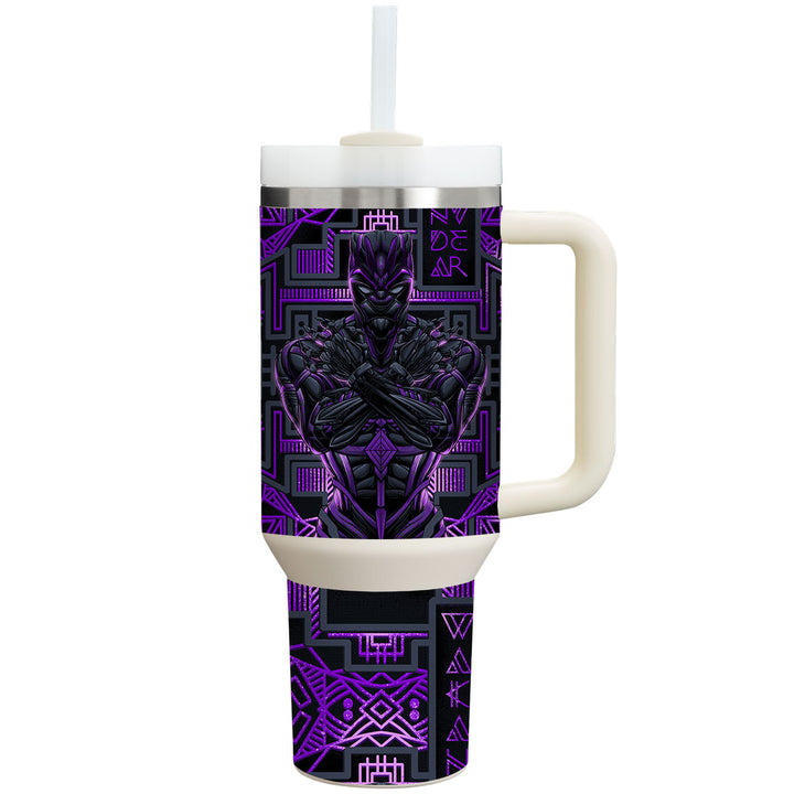 Stanley Personalized Tumbler Artist Series Vibranium Panther Skin