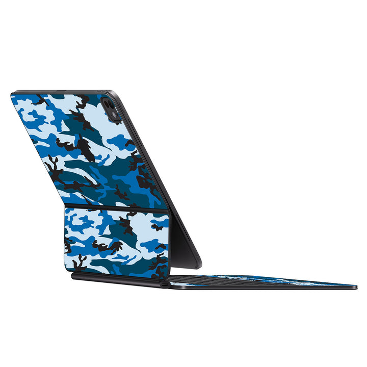 Magic Keyboard for iPad Pro 11" (M4) Camo Series Blue Skin