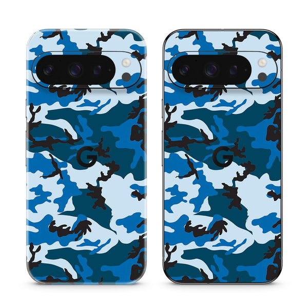 Pixel 9 Pro Camo Series Blue Skin