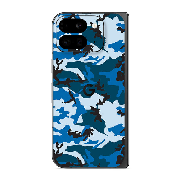 Pixel 9 Pro Fold Camo Series Blue Skin