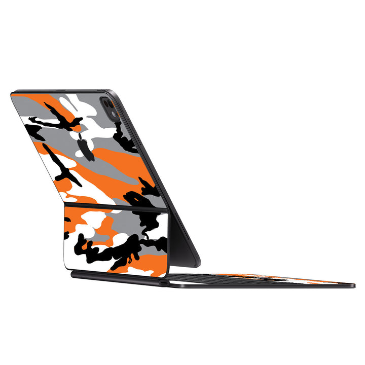 Magic Keyboard for iPad Pro 11" (M4) Camo Series Orange Skin