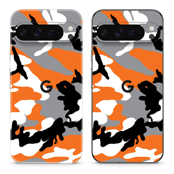 Pixel 9 Pro XL Camo Series Orange Skin