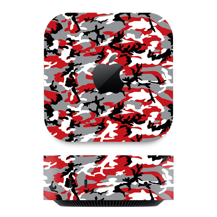 Mac Mini M4 Camo Series Red Skin