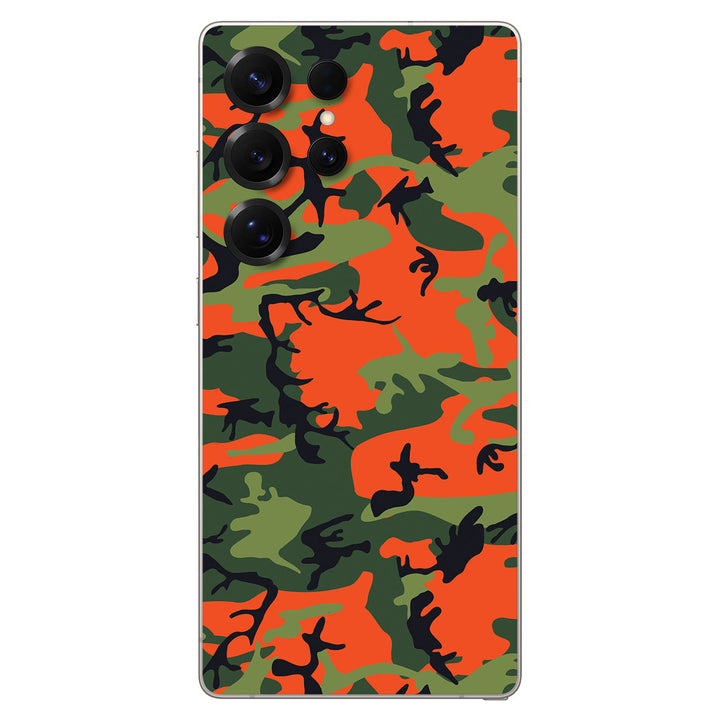 Galaxy S25 Ultra Camo Series Red Green Skin