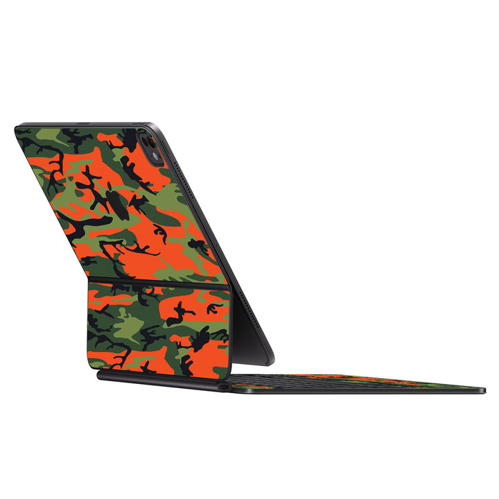 Magic Keyboard for iPad Pro 13" (M4) Camo Series Red Green Skin