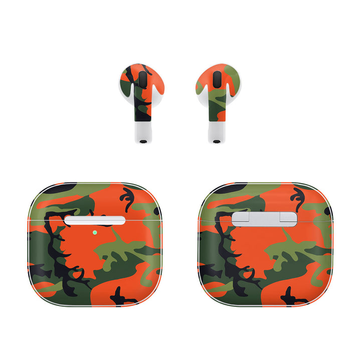 AirPods 4 Camo Series Red Green Skin