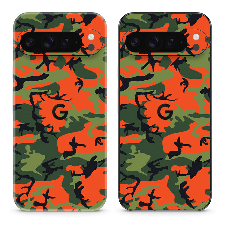 Pixel 9 Pro XL Camo Series Red Green Skin