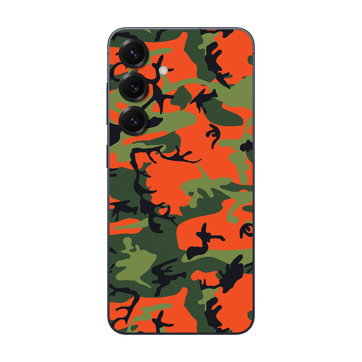 Galaxy S25 Camo Series Red Green Skin