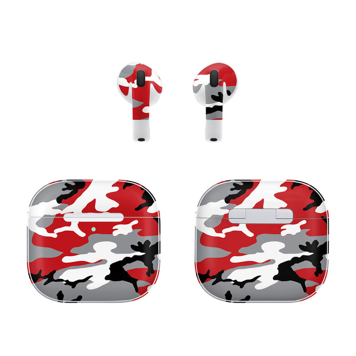 AirPods 4 Camo Series Red Skin