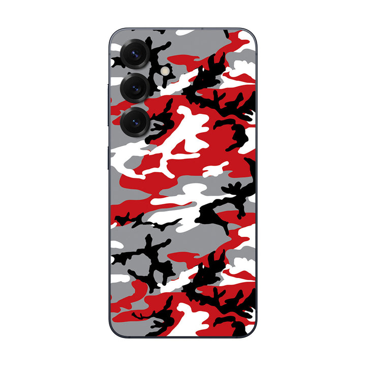 Galaxy S25 Camo Series Red Skin