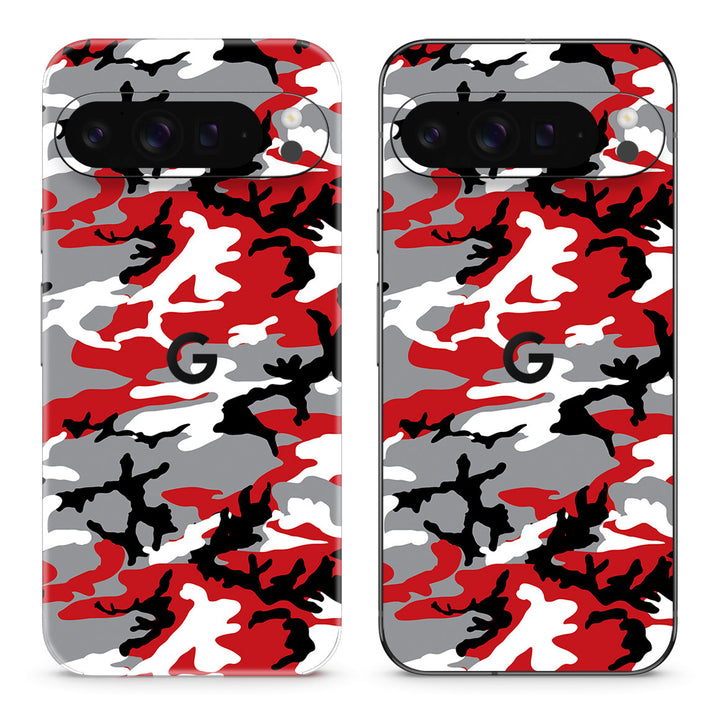 Pixel 9 Pro XL Camo Series Red Skin