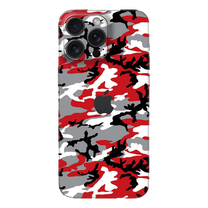 iPhone 16 Pro Max Camo Series Red