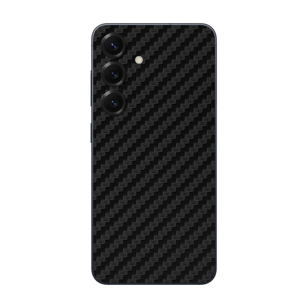 Galaxy S25 Carbon Series Black Skin