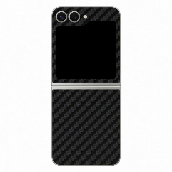 Galaxy Z Flip 6 Carbon Series Black Skin