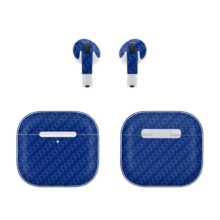 AirPods 4 Carbon Series Blue Skin