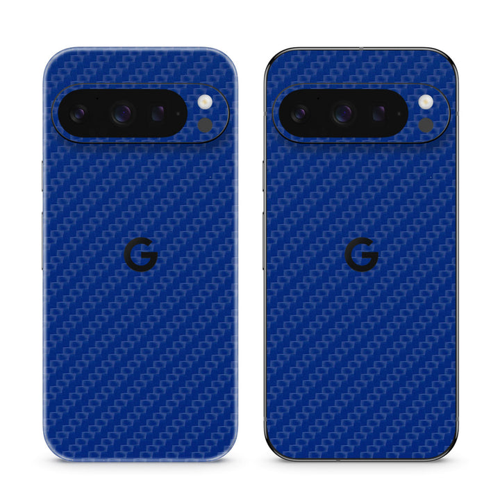 Pixel 9 Pro Carbon Series Blue Skin